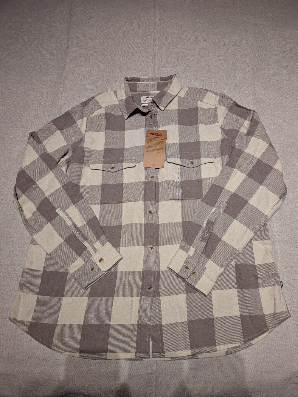 Fjallraven Ovik Flannel button up shirt women's L